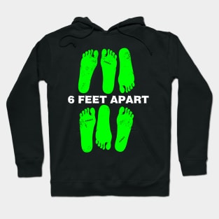 6 Feet Apart Social Distancing 2020 Zombie Halloween Hoodie